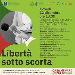 Incontri sulla legalità con i giornalisti minacciati dalla camorra