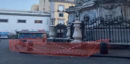 Cadono pezzi dalla guglia dell’Immacolata