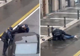 Investe con l'auto due vigili a un posto di blocco