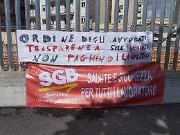 Ordine degli Avvocati, protesta dei lavoratori