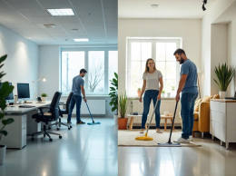 Dalla casa all'ufficio: differenze tra pulizia domestica e professionale