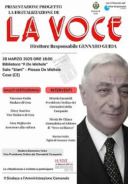Un progetto per digitalizzare la storica “Voce” di Gennaro Guida