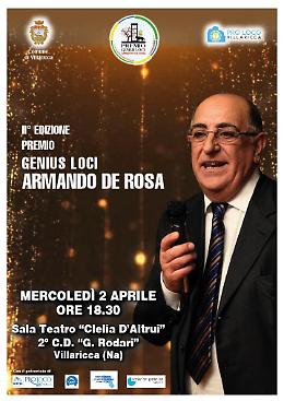 Premio Genius Loci Armando De Rosa, ecco la seconda edizione