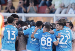 Lecce-Napoli 0-1, gol di Raspadori e Conte vede lo scudetto