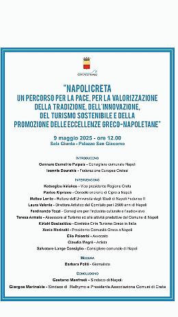 Napoli-Creta, un percorso per la pace