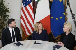 Meloni incontra Vance e von der Leyen: «Spero oggi sia nuovo inizio»