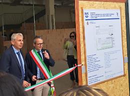 Taglio del nastro, via ai lavori nella nuova sede Inps