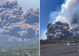 Eruzione dell'Etna, turisti in fuga dal cratere dopo l'esplosione