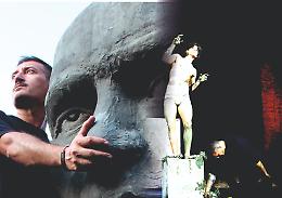 Domenico Sepe e il suo Fauno vivente alla chiusura del Festival Internazionale del Cinema di Pompei