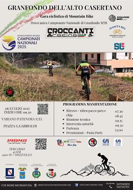 Tutto pronto a Vairano Patenora per la Gran Fondo dell'Alto Casertano: in palio il titolo italiano MTB

