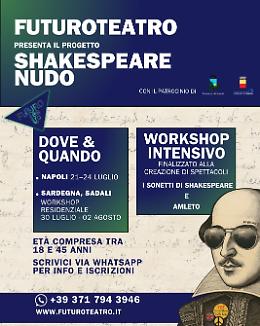 “Shakespeare Nudo”, workshop intensivo per attori e allievi attori
