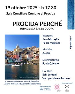 “Procida perché - Indagine a bassa quota”, per ricordare Nina e Antonio