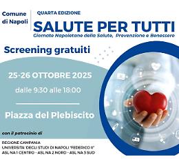 Prevenzione: tornano le giornate "Salute per tutti"