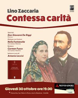 Bartolo Longo santo, Lino Zaccaria presenta “Contessa Carità”