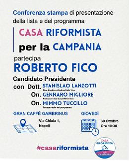 Casa Riformista, la presentazione dei candidati