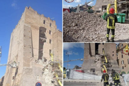 Crolli alla Torre dei Conti ai Fori Imperiali: un operaio sotto le macerie