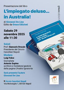  “L’impiegato deluso…in Australia!”, De Liso irriverente e divertente
