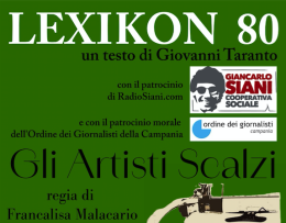 Al Teatro San Francesco di Scafati in scena "Lexikon 80" 