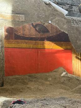 Oplontis, nuovi scorci di affreschi dal cantiere di scavo della Villa di Poppea