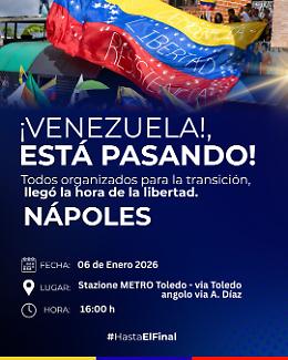 Sotto la pioggia al grido "Viva Corina"