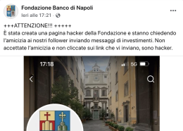 Fondazione Banco di Napoli, attacco hacker