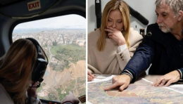 Meloni a Niscemi, la premier ha sorvolato zone colpite dal maltempo in Sicilia