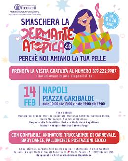 &ldquo;SMaschera la Dermatite Atopica2.0&rdquo;, visite gratuite per i pazienti pediatrici 