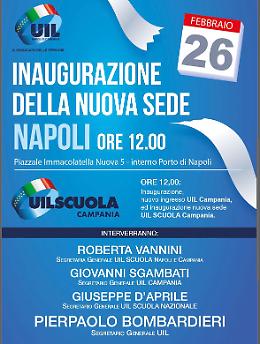 Uil Scuola Campania, c'&egrave; la nuova sede