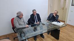 Massimiliano Manfredi in visita alla redazione del Roma