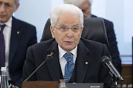 Mattarella: &laquo;Guerra vicino all&rsquo;Italia, non rassegnarsi&raquo;