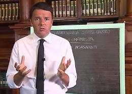 Scuola, Renzi annuncia i 5 punti:<br>discutiamo, ma niente boicottaggi