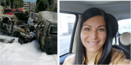 Incidente mortale in città, Luana muore schiacciata tra due auto in fiamme: aveva 36 anni