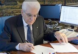 Mattarella: «Probabile voto a inizio primavera»