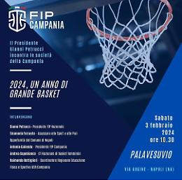 Il presidente della Fip Petrucci al PalaVesuvio con le società campane