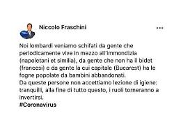 Coronavirus, consigliere di Pavia ricade sul «poco educato pubblico napoletano»