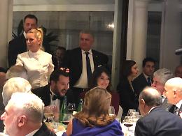 Matteo ed Elisa insieme alla cena di gala