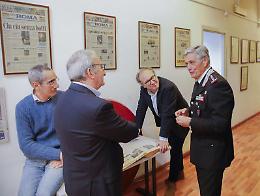 Il comandante interregionale dei Carabinieri Tomasone in visita al "Roma"