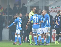 Due giornate di squalifica a Koulibaly e Insigne, per l'Inter ​due gare a porte chiuse