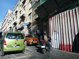 Salita Pontecorvo, suv chiude un tratto di strada