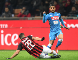 Il Napoli non segna, pari col Milan: espulsi Fabian ed Ancelotti
