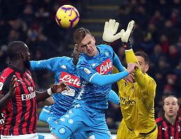 Napoli freddato da Pjatek, il Milan vola in semifinale di Coppa Italia