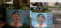 Montesanto, il volto di Giancarlo Siani sfregiato e subito ripulito