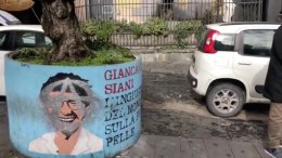Montesanto, vandalizzata l'opera dedicata a Giancarlo Siani