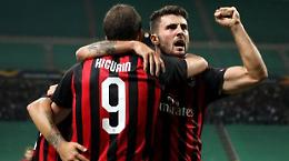 Europa League, il Milan supera l'Olympiacos in rimonta grazie a Cutrone e a Higuain