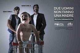 Foto choc contro utero in affitto