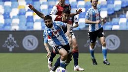 Napoli-Cagliari 1-1, azzurri beffati da Nandez al fotofinish 