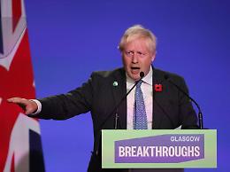 Cop26, Johnson chiude summit: «Se non agiamo sarà catastrofe anche economica»