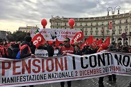 Pensioni e lavoro, la Cgil in piazza