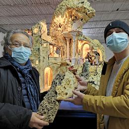 Presepe di pizza per il terzo anniversario del riconoscimento Unesco