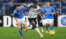 Napoli-Atalanta 0-0, termina a reti inviolate la semifinale d'andata di Coppa Italia 